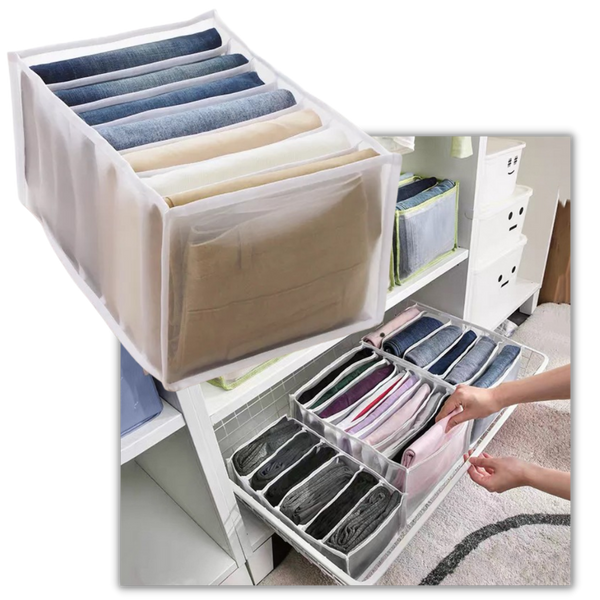 Compact Breathable Mesh Wardrobe Organizer for Clothes and Accessories