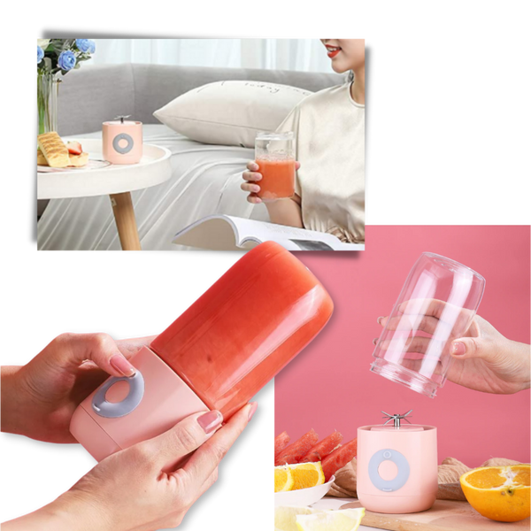 Six Blade Mini Portable Blender Cup For On The Go Smoothies USB Rechargeable
