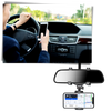 Universal Rearview Mirror Phone Mount For Safer Hands Free Driving