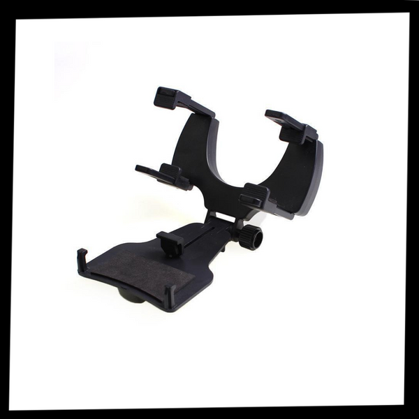 Universal Rearview Mirror Phone Mount For Safer Hands Free Driving