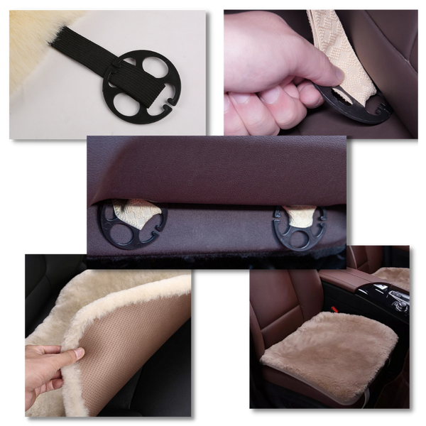 Lux Plush Car Seat Covers for Winter Warmth and Seat Protection
