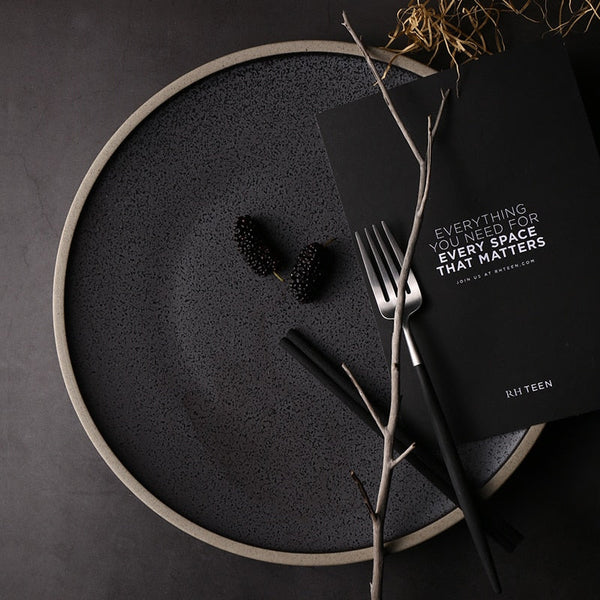 Carbon Ceramic Dinner Plates