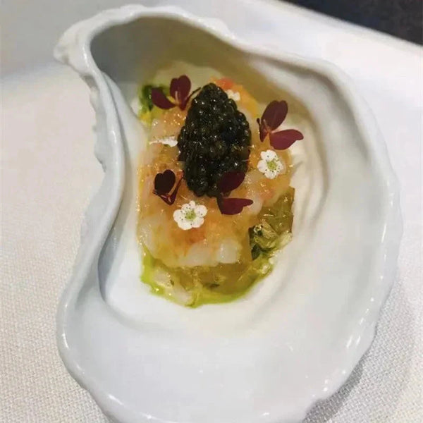 Ceramic Oyster Dessert Plate