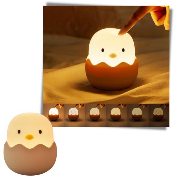 Chick Night Light With Touch Dimming Soothing Warm Glow USB Rechargeable