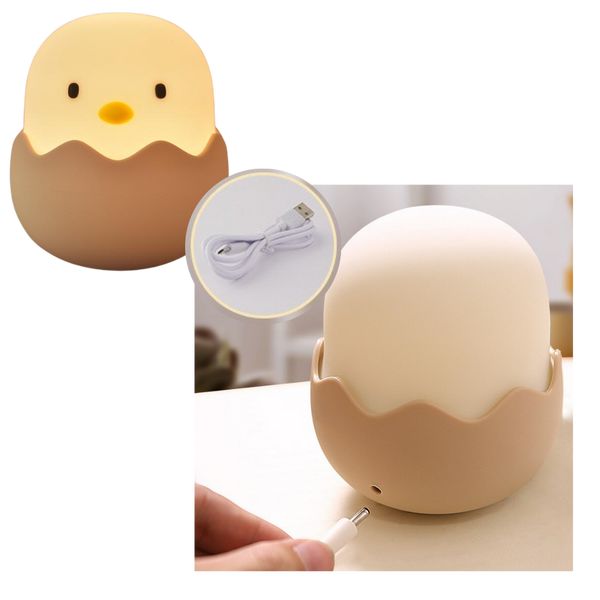 Chick Night Light With Touch Dimming Soothing Warm Glow USB Rechargeable