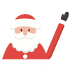 Santa Windscreen Wiper Sticker for Christmas Decor Waterproof Easy Apply