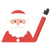 Santa Windscreen Wiper Sticker for Christmas Decor Waterproof Easy Apply