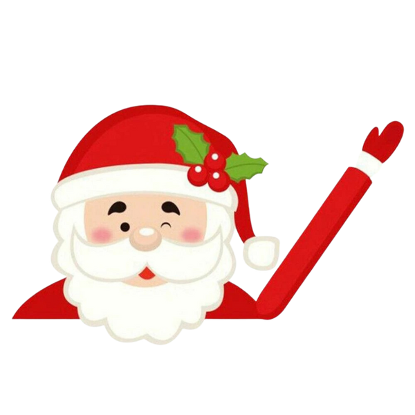 Santa Windscreen Wiper Sticker for Christmas Decor Waterproof Easy Apply