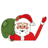 Santa Windscreen Wiper Sticker for Christmas Decor Waterproof Easy Apply