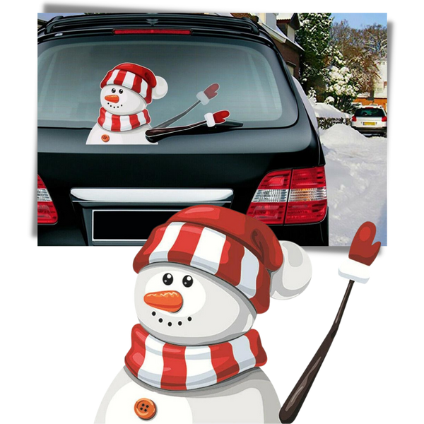 Santa Windscreen Wiper Sticker for Christmas Decor Waterproof Easy Apply