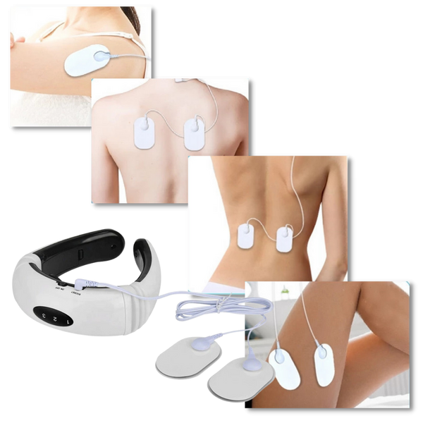 Infrared Heating Neck Massager With Circular Traction For Pain Relief
