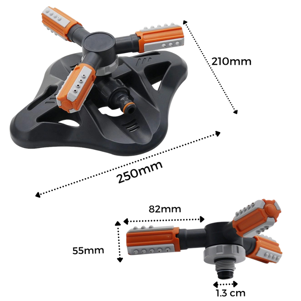360 Degree Adjustable Lawn Sprinkler For Even Irrigation