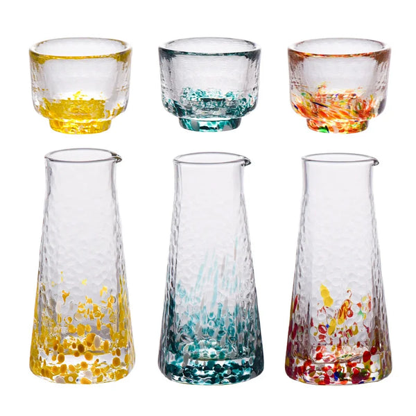 Crystal Sake 5-Pc Glass and Decanter Set