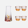 Crystal Sake 5-Pc Glass and Decanter Set