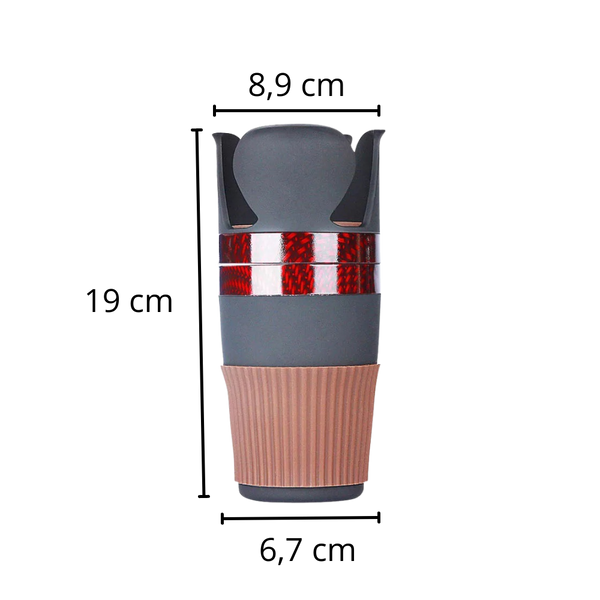 Car Cup Holder Organizer Adapter With 360 Degree Rotation And Non Slip Base