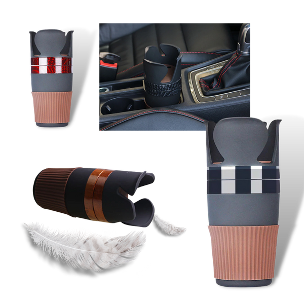 Car Cup Holder Organizer Adapter With 360 Degree Rotation And Non Slip Base
