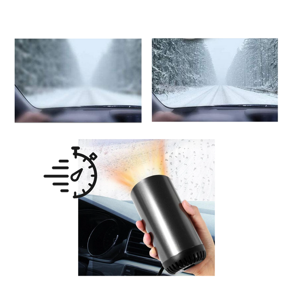 Cup Shaped Car Warm Air Blower With Dual Speed Heating And Defrost