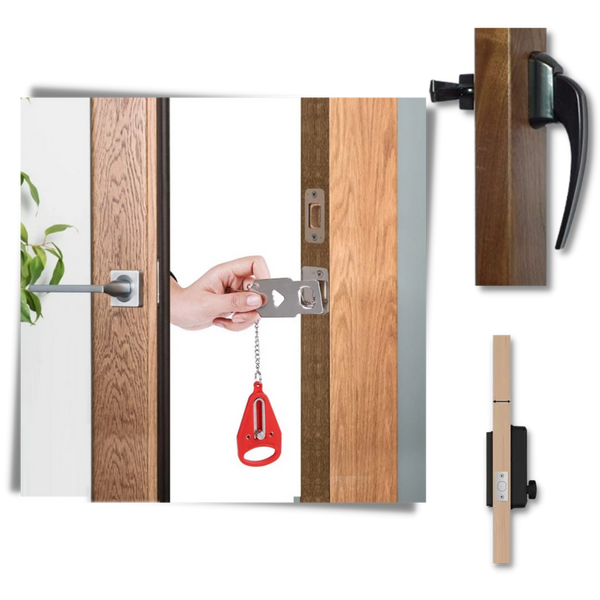 Portable Door Lock for Travel and Home Privacy and Security