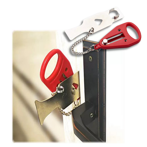 Portable Door Lock for Travel and Home Privacy and Security