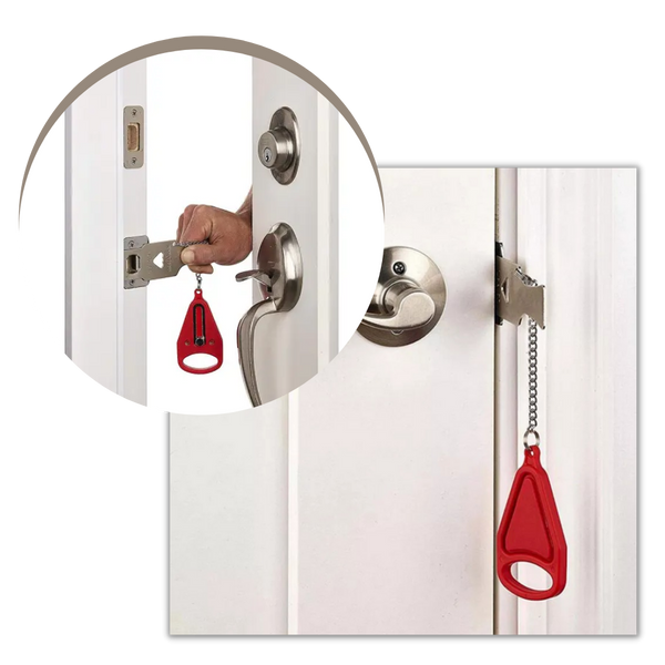 Portable Door Lock for Travel and Home Privacy and Security
