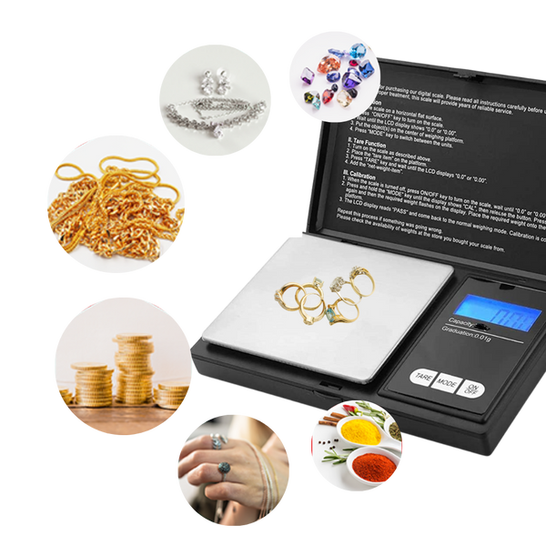 Pocket Digital Scale for Precise Measurements of Jewelry and Small Items