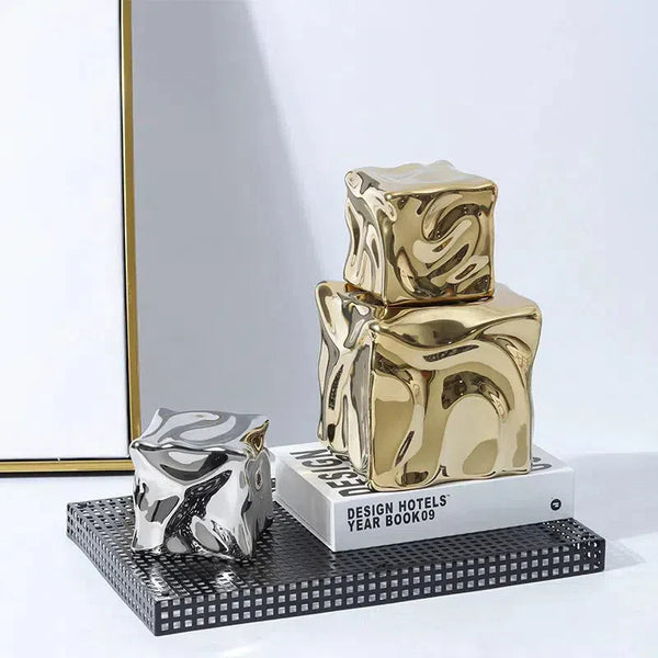 Draped Cube Ornament