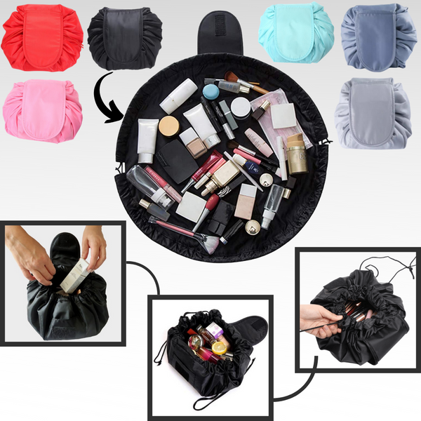 Premium Foldable Drawstring Cosmetic Pouch With Large Capacity And Waterproof