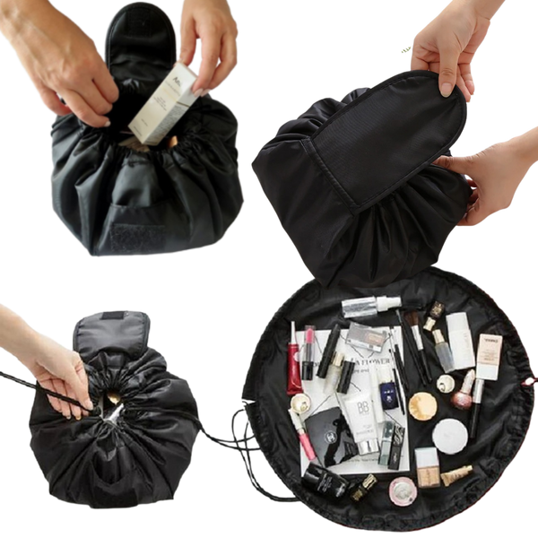 Premium Foldable Drawstring Cosmetic Pouch With Large Capacity And Waterproof