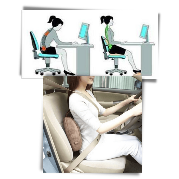 Ergonomic Memory Foam Seat Cushion For All Day Comfort And Back Support
