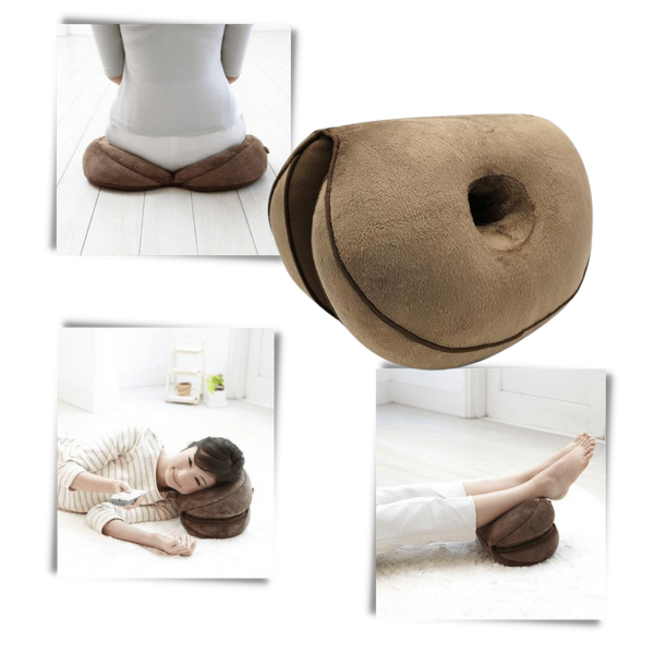 Ergonomic Memory Foam Seat Cushion For All Day Comfort And Back Support