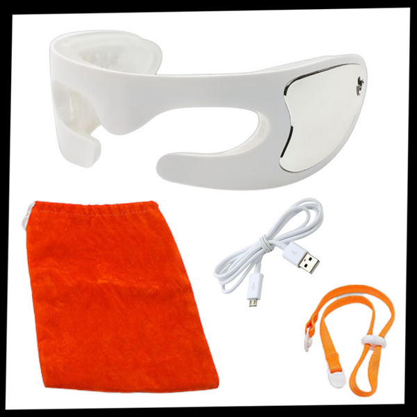 LED Eye Mask for Wrinkle Reduction and Relaxation Therapy