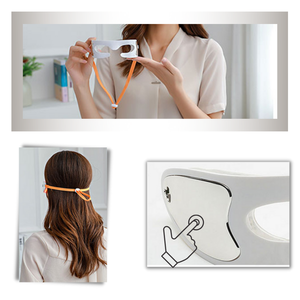 LED Eye Mask for Wrinkle Reduction and Relaxation Therapy