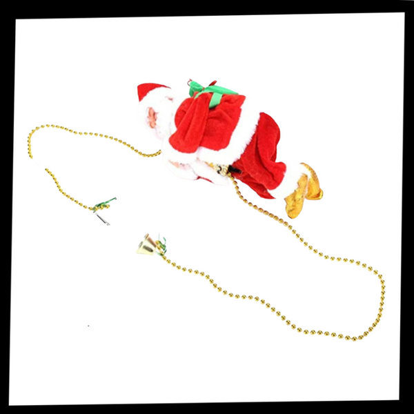 Climbing Santa Claus Decoration With Silent Motor For Festive Atmosphere