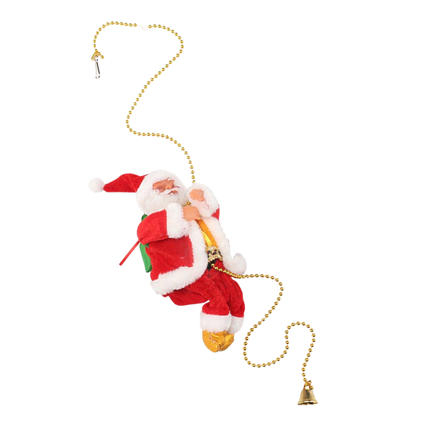 Climbing Santa Claus Decoration With Silent Motor For Festive Atmosphere