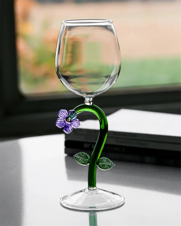 Enchanted Garden Wine Glass