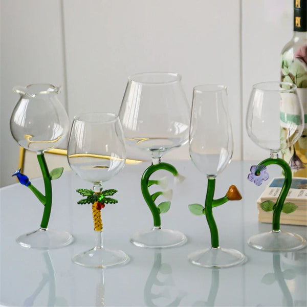 Enchanted Garden Wine Glass