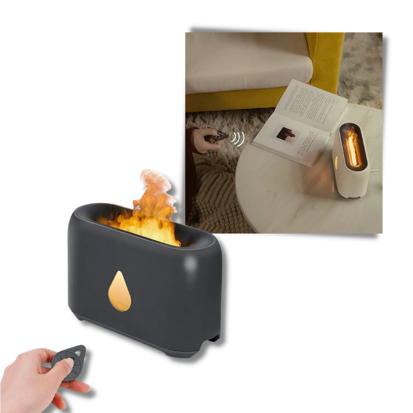 Quiet Humidifier With Flame Effect And Essential Oils Diffuser