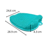 Three In One Shower Foot Massager Mat With Scrubber And Cleaner For Spa Feet
