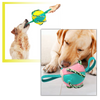 Durable Frisbee Ball Dog Toy With Cotton Rope For Anxiety Relief