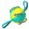 Durable Frisbee Ball Dog Toy With Cotton Rope For Anxiety Relief
