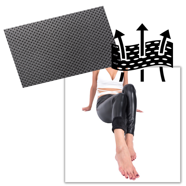 Contoured High-Waist Faux Leather Trousers For Slimming Silhouette