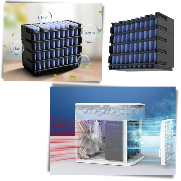 Replacement Filter For Mini Air Conditioner 3 In 1 Improves Air Quality