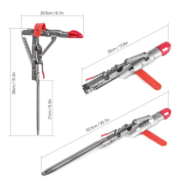 Spring-Loaded Fishing Rod Holder With Automatic Bite Alert