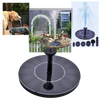 Sun Powered Floating Water Fountain With Interchangeable Nozzles Attract Birds