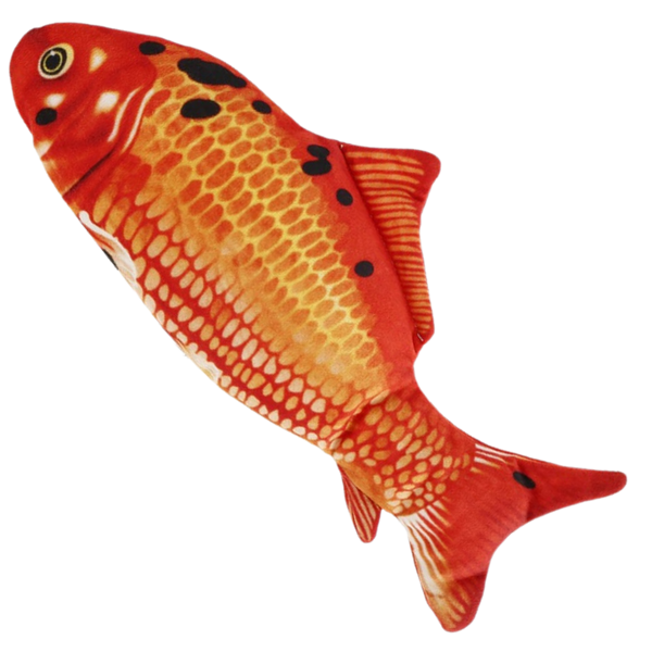 Rechargeable Flopping Fish Cat Toy With Built In Catnip For Active Play