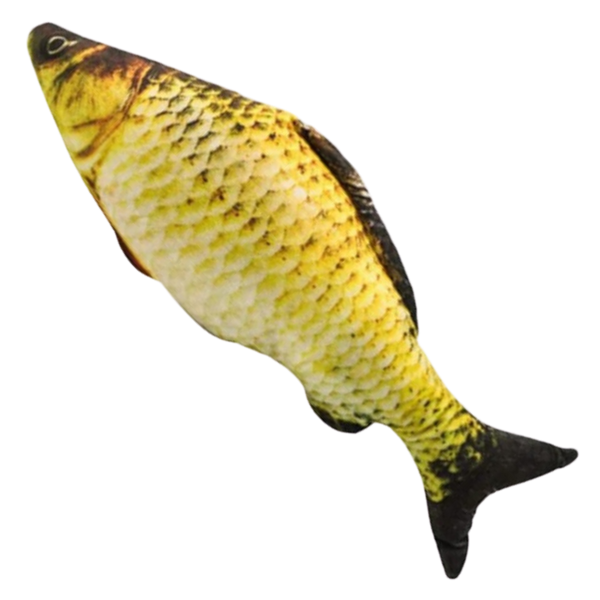 Rechargeable Flopping Fish Cat Toy With Built In Catnip For Active Play
