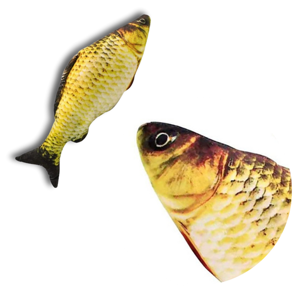 Rechargeable Flopping Fish Cat Toy With Built In Catnip For Active Play
