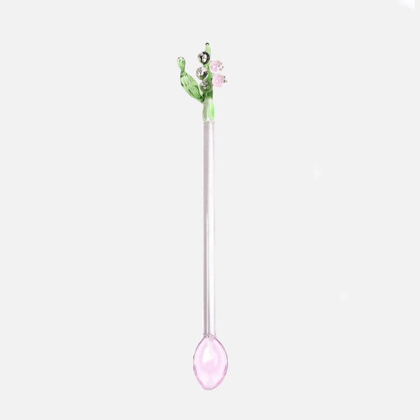 Floral Glass Stirrer