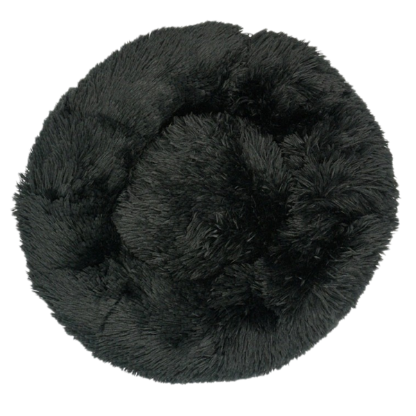 Premium Donut Shaped Plush Pet Bed With Soft Cushion Lumbar Support
