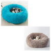 Premium Donut Shaped Plush Pet Bed With Soft Cushion Lumbar Support